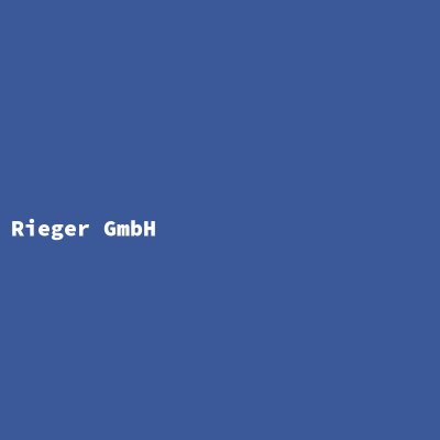 Hersteller: Rieger GmbH