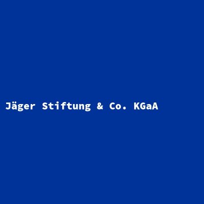 Hersteller: Jäger Stiftung &amp; Co. KGaA