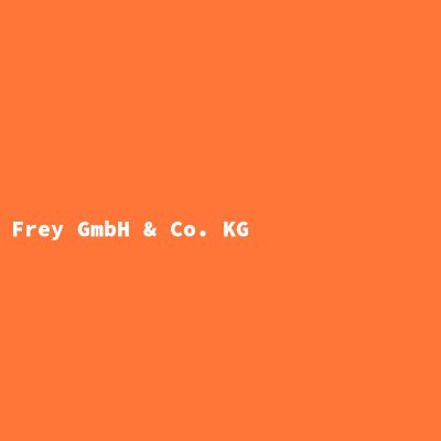 Hersteller: Frey GmbH &amp; Co. KG