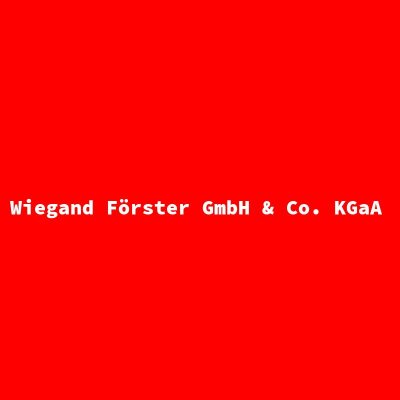 Hersteller: Wiegand Förster GmbH &amp; Co. KGaA
