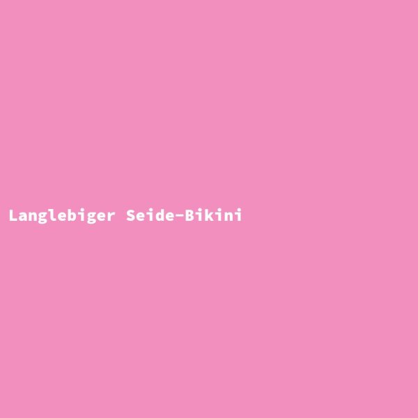 Langlebiger Seide-Bikini