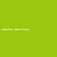 Lebhaftes Samt-Kissen