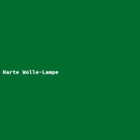 Harte Wolle-Lampe