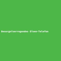Besorgniserregendes Eisen-Telefon