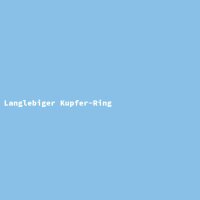 Langlebiger Kupfer-Ring