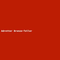 Adretter Bronze-Teller