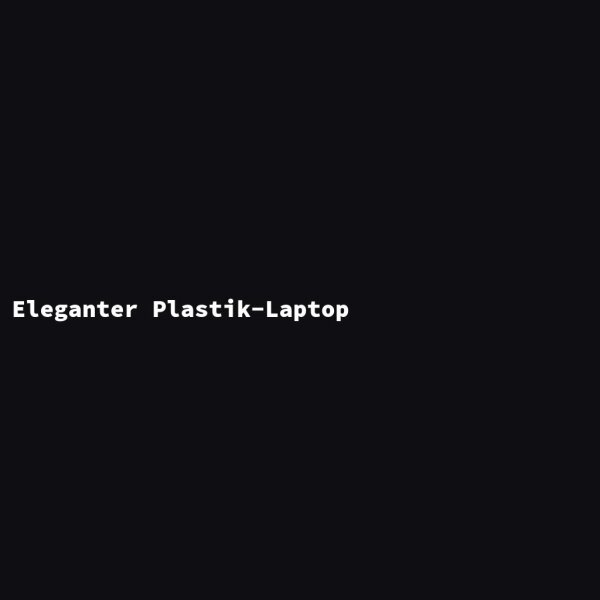 Eleganter Plastik-Laptop