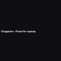 Eleganter Plastik-Laptop